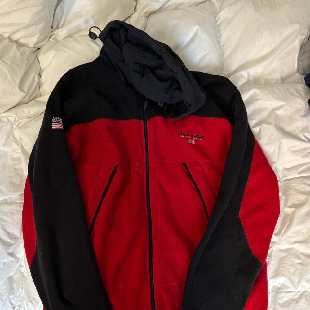 Polo by Ralph Lauren Red and Black Sport Jacket